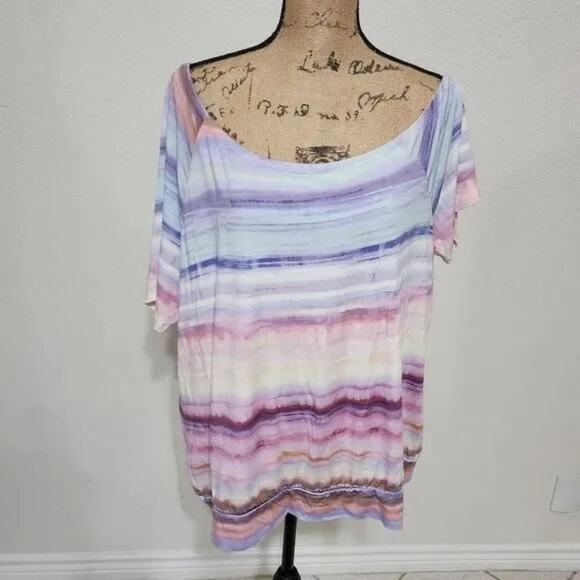 TORRID SUPER soft knits striped shirt plus size 2 2X - Picture 1 of 5